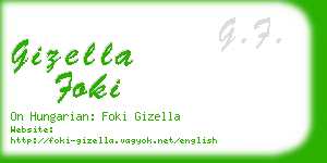 gizella foki business card